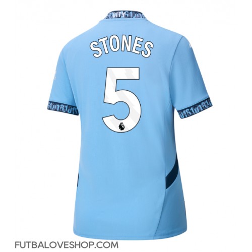 Dres Manchester City John Stones #5 Domáci pre Ženy 2024-25 Krátky Rukáv